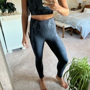 Dark grey camo workout leggings or yoga leggings